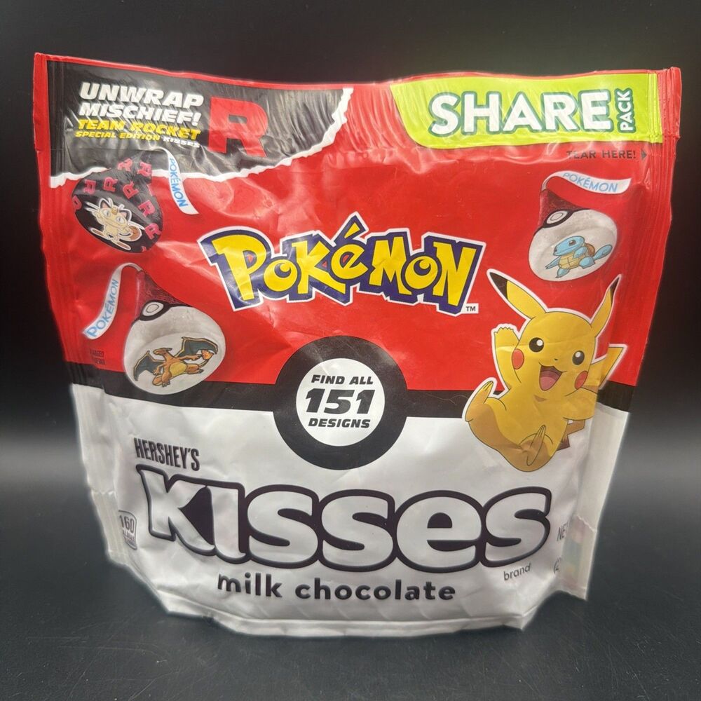 Pokémon Hersey’s Kisses LIMITED EDITION Team Rocket Unwrap Mischief! New Release